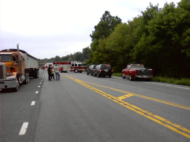 MVC - Bicycle vs Tractor Trailer. Rt 75/Shepard Mill Rd.